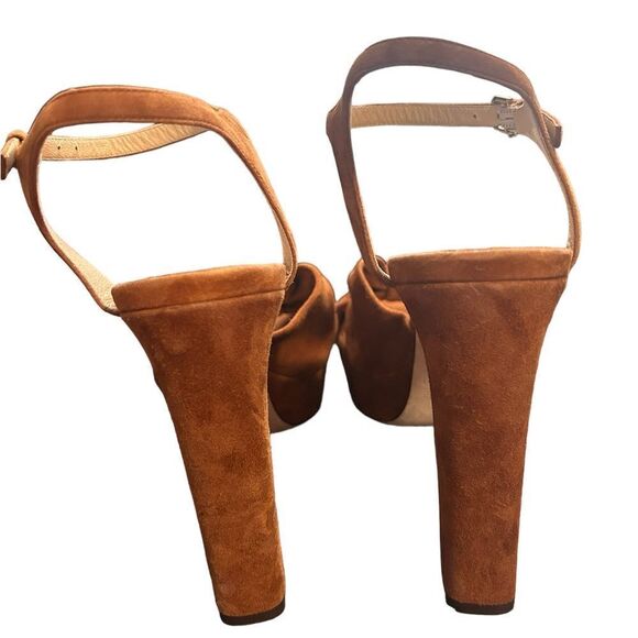 JIMMY CHOO Heloise Suede Ankle-Strap Platform Sandals - Picture 3 of 6